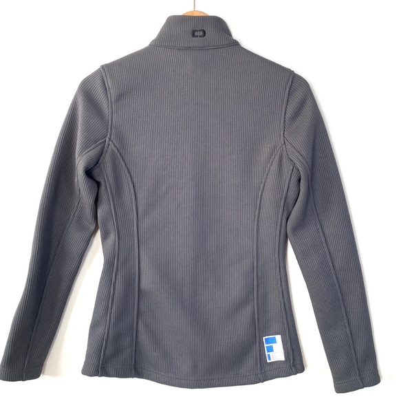 Ogio grey long-sleeve full zip ribbed jacket, Size X-Small - Picture 7 of 9